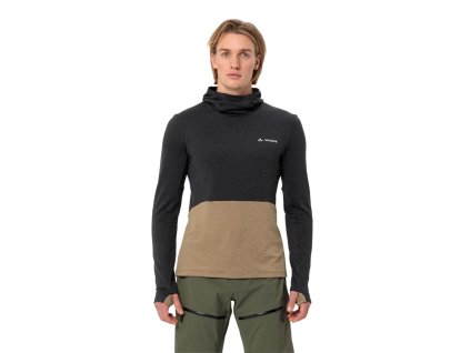 Vaude Monviso mikina s kapucňou, hnedá oat