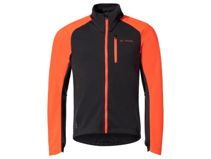 Vaude Posta Softshell VI cyklistická bunda, ohnivo červená - čierna