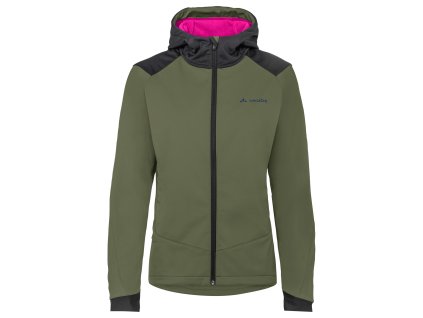 Vaude Qimsa Softshell cyklistická bunda, dámska, zelená cédrová