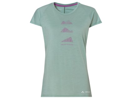 Vaude Tekoa Wool tričko, dámske, zeleno-ružové