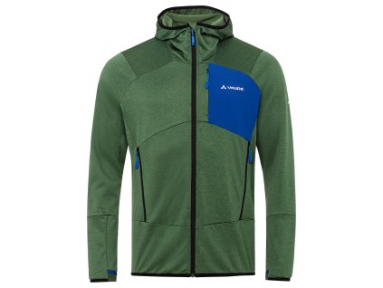 Vaude turistická mikina s kapucňou Monviso Fleece, pánska, woodland zelená