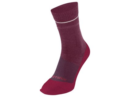 Vaude vlnené ponožky Wool Socks Short, unisex, cassis