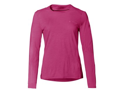 Vaude vlnené tričko Yaras LS WOOL, dámske, liči