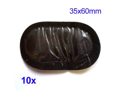 Záplaty na opravu veloduše 35x60mm - 10 ks