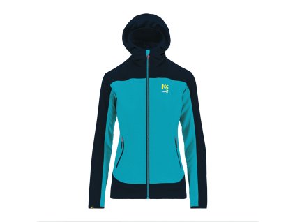 Karpos PARETE outdoorová bunda, dámska, tyrkysová/čierna