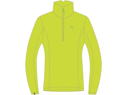 Karpos PIZZOCCO HALF-ZIP detská flíska žltá S.