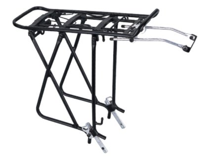 Extend bočnicový zadný nosič na bicykel, čierny