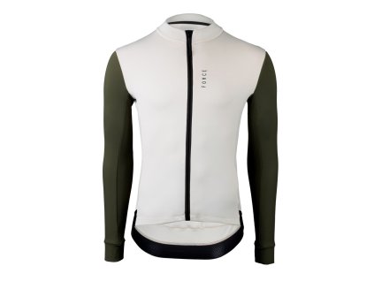 Force ENDLESS dres, dlhý rukáv, béžovo-zelený