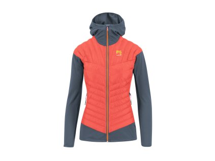 Karpos SASS DE MURA dámska bunda, Hot Coral/Vintage Indigo