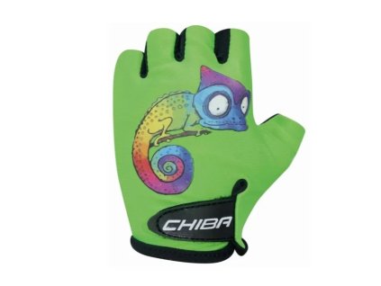 Cyklistické rukavice pre deti COOL Kids, chameleon