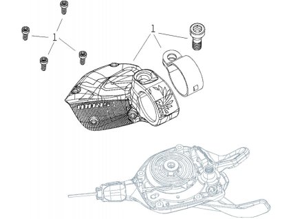 SRAM SX EAGLE sada krytov radiacej páky