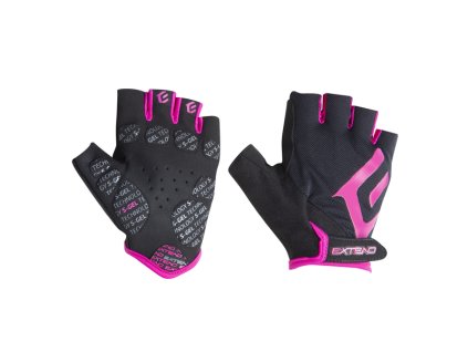 Extend Zhena lady rukavice, čierno-ružové