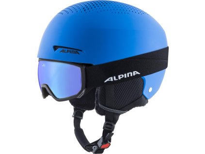 ALPINA ZUPO & SCARABEO JR prilba a okuliare, modrá matná