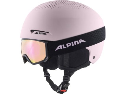 ALPINA ZUPO & SCARABEO JR prilba a okuliare, ružová matná