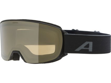 Alpina NAKISKA Q-Lite lyžiarske okuliare ,čierna matná, ružová