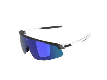 Alpina Turbo PRO Q okuliare, čierna-biela matná, modré sklo