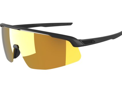 Alpina Turbo PRO Q S okuliare, čierna matná, zlaté sklo