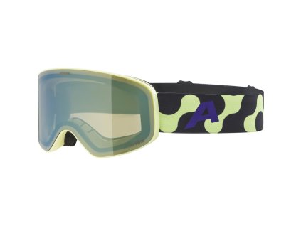 ALPINA FERNIE Q-LITE detské lyžiarske okuliare, sunny-lime matné