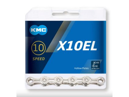 KMC Reťaz X 10 EL strieborná 114 článkov