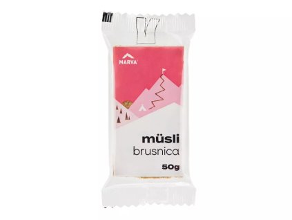 MARVA MÜSLI energetická tyčinka, 50 g, brusnica
