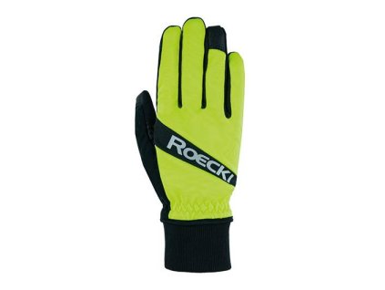ROECKL Rukavice cyklistické zimné ROFAN neónová žltá