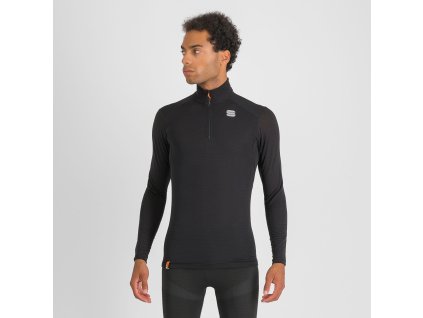 Sportful TD MID top so zipsom a dlhým rukávom čierny