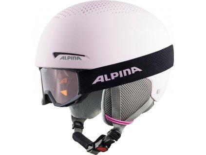 ALPINA ZUPO & PINEY prilba a okuliare, svetlo ružová mat