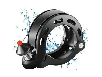 RockBros kompaktný mini zvonček, 100 dB dural, čierny