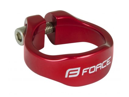 FORCE objímka sedlovky na inbus 31,8mm Al, červená