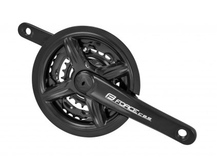 FORCE kľuky C8.5 Al 42/34 / 24z kryt 170mm, čierne