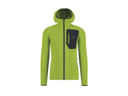 Karpos Antermoia Hoodie Flíska Acid Lime/Black (Veľkosť XXL)