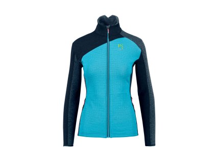 Karpos FEDERA FULL-ZIP dámska flíska Blue Atoll/Vulcan/Midnight (Veľkosť S)