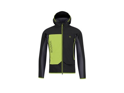 Karpos Pizzo Bianco Bunda Black/Woodl.Gray/Acid Lime (Veľkosť M)