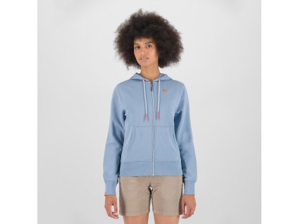 Karpos VOLPE dámska FULL ZIP mikina s kapucňou windw. blue (Veľkosť S)