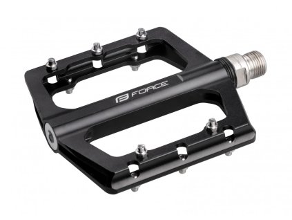 FORCE pedále STEEP hliníkové, priemyselné ložiská, čierne