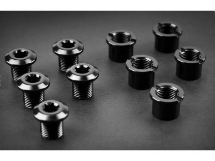 absoluteBLACK Skrutky do prevodníkov 4ks - dlhé čierne