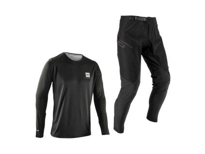 LEATT Ride Kit MTB Gravity 1.0 Junior  , Ghost Black (Varianta XXS / EU100 / 110cm)