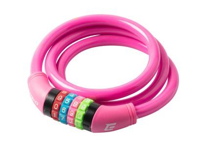 Extend zámok na bicykel NUMERIC 4, 12*1000mm, multicolor digits