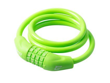 Extend zámok na bicykel NUMERIC 4, 10*1000mm, lime green