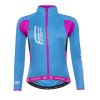 Force bunda dámska X80, tenký softshell, modro-ružová
