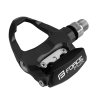 FORCE pedále FLIX nášľapné cestné + zarážky, čierne