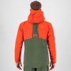 Karpos VALSESIA SHELL outdoorová bunda, pánska, thyme/spicy orange (Veľkosť M)