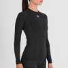 197727 9 sportful 2nd skin damske tricko s dlhym rukavom cierne