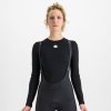 200235 11 sportful merino damske tricko s dlhym rukavom cierne