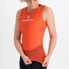 200604 13 sportful pro baselayer damske tricko bez rukavov cervene