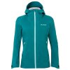 Vaude CROZ 3L III nepremokavá outdoorová bunda, dámska, modro-zelená