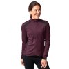 Vaude cyklistický dres Posta LS Tricot, dámsky, cassis