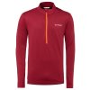 Vaude Livigno Halfzip II, pánsky pulóver, dark indian red