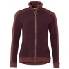 Vaude mikina Skomer Wool Fleece, dámska, cherry bordová