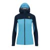 Karpos Lot Rain Dámska bunda, tmavomodrá/tyrkysová